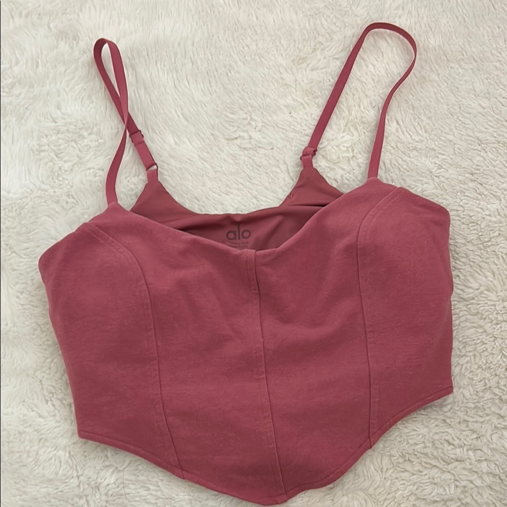 Alo Pink Workout Top Size XS